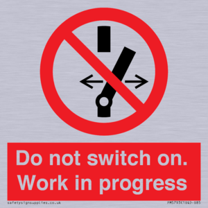 Do not switch on. Work in progress